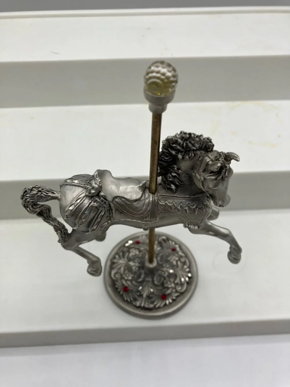 Fine Pewter Carousel Horse Vintage 1991 BKS Fine Pewter 5